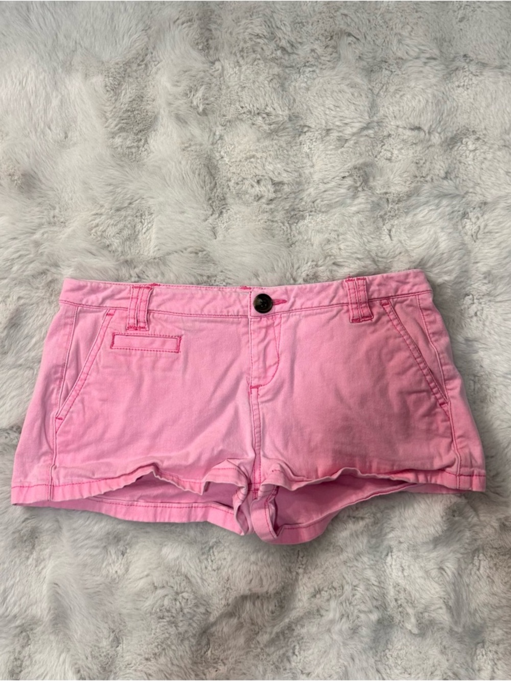 Express Y2K Pink Low Rise Micro Mini Shorts